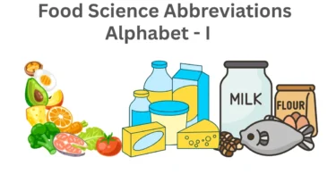food science abbreviations alphabet i