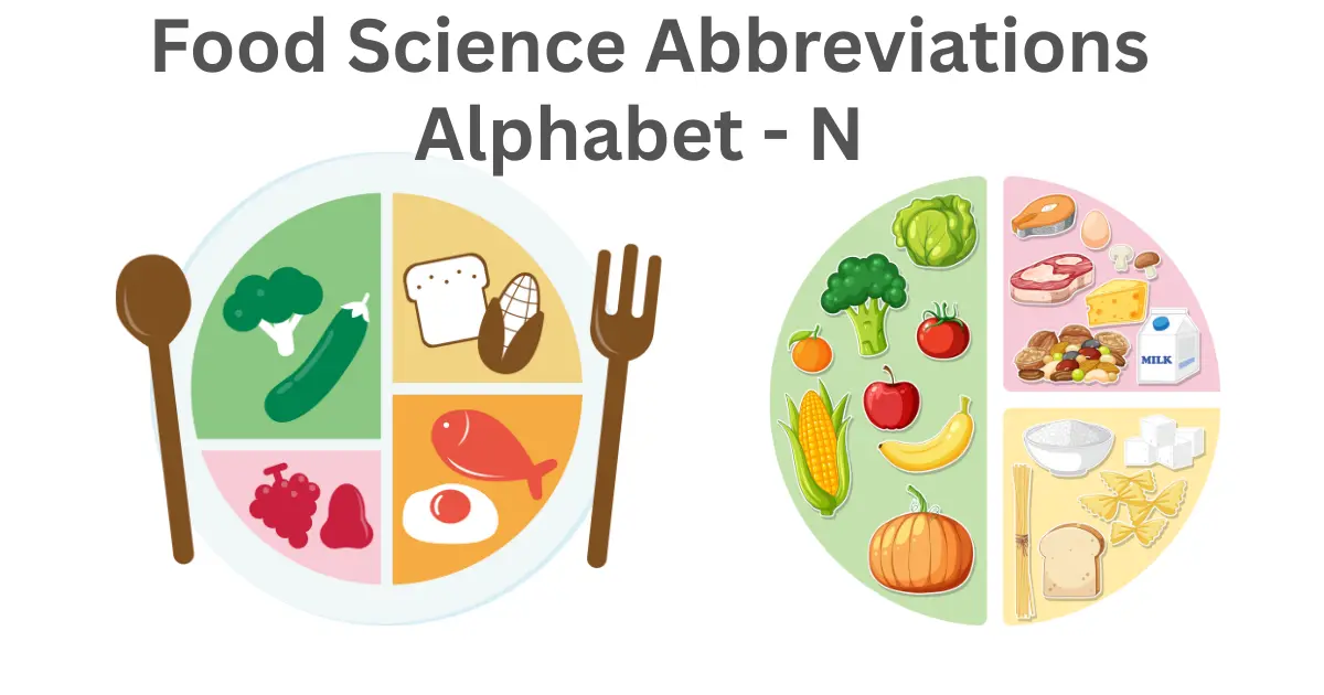 food science abbreviations alphabet n