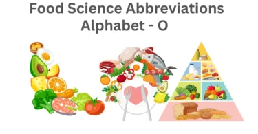 food science abbreviations alphabet o