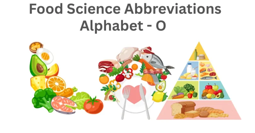 food science abbreviations alphabet o
