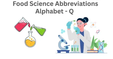 food science abbreviations alphabet q