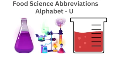 food science abbreviations alphabet u