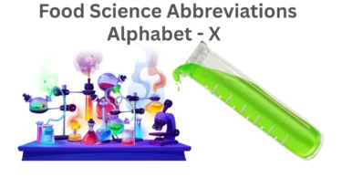 food science abbreviations alphabet x