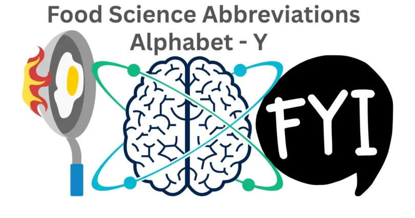 food science abbreviations alphabet y
