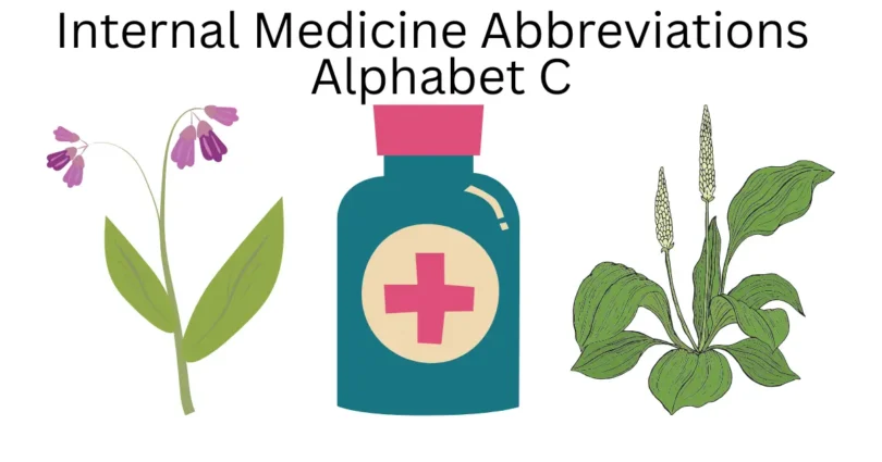 internal medicine abbreviations alphabet c