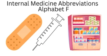 internal medicine abbreviations alphabet f