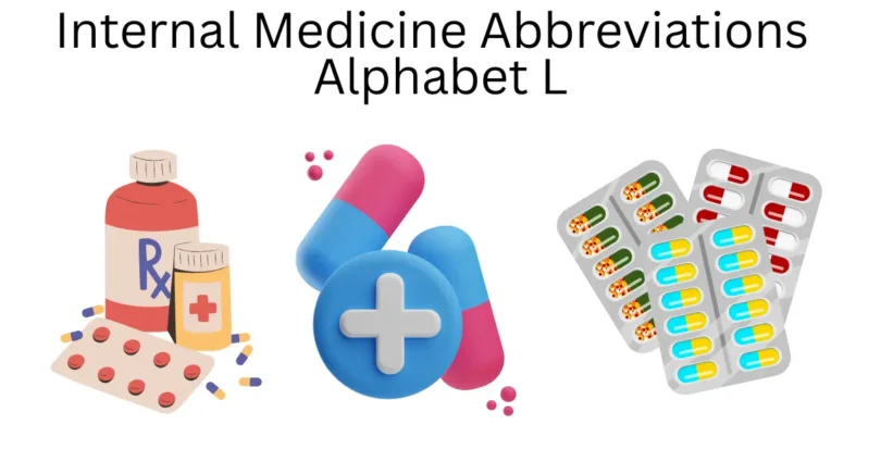 internal medicine abbreviations alphabet l