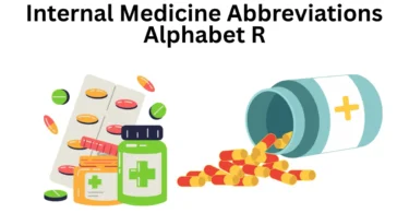internal medicine abbreviations alphabet r