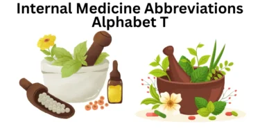 internal medicine abbreviations alphabet t