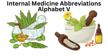 internal medicine abbreviations alphabet v
