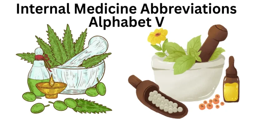 internal medicine abbreviations alphabet v