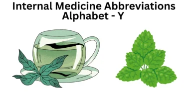 internal medicine abbreviations alphabet y