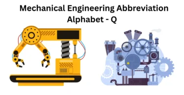 mechanical engineering abbreviation - alphabet q