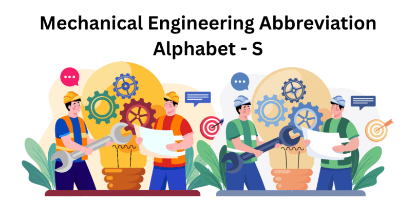 mechanical engineering abbreviation - alphabet s