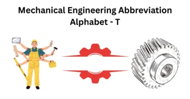 mechanical engineering abbreviation alphabet-t