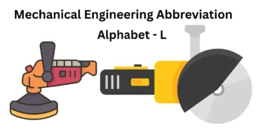 mechanical engineering abbreviations alphabet l