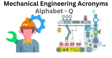 mechanical engineering abbreviations alphabet q