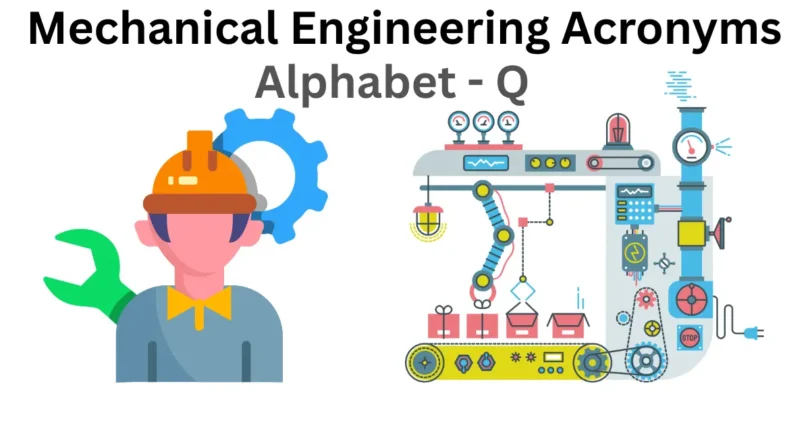 mechanical engineering abbreviations alphabet q