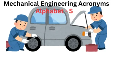 mechanical engineering abbreviations alphabet s