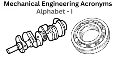 mechanical engineering acronyms alphabet i
