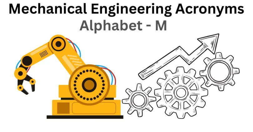 mechanical engineering acronyms alphabet m