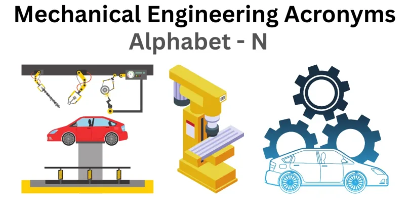 mechanical engineering acronyms alphabet n