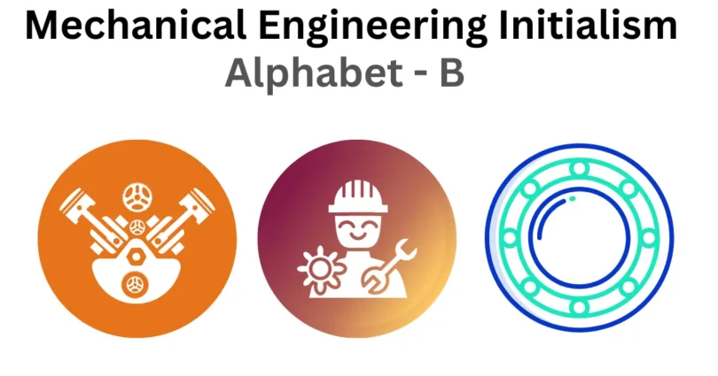 mechanical engineering initialism alphabet b