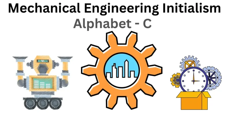 mechanical engineering initialism alphabet c