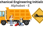 mechanical engineering initialism alphabet e