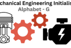 mechanical engineering initialism alphabet g