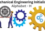 mechanical engineering initialism alphabet h