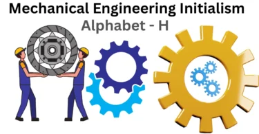 mechanical engineering initialism alphabet h