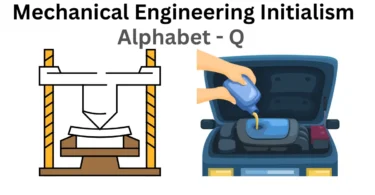 mechanical engineering initialism alphabet q