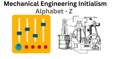 mechanical engineering initialism alphabet z