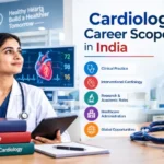 Cardiology career scope in India showing professional opportunities, specialization, and work settings.