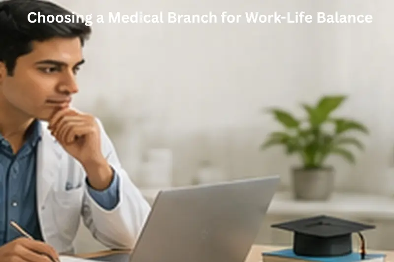 Which Medical Branch Has the Best Work-Life Balance in India Medical graduate comparing specialties for work-life balance after MBBS