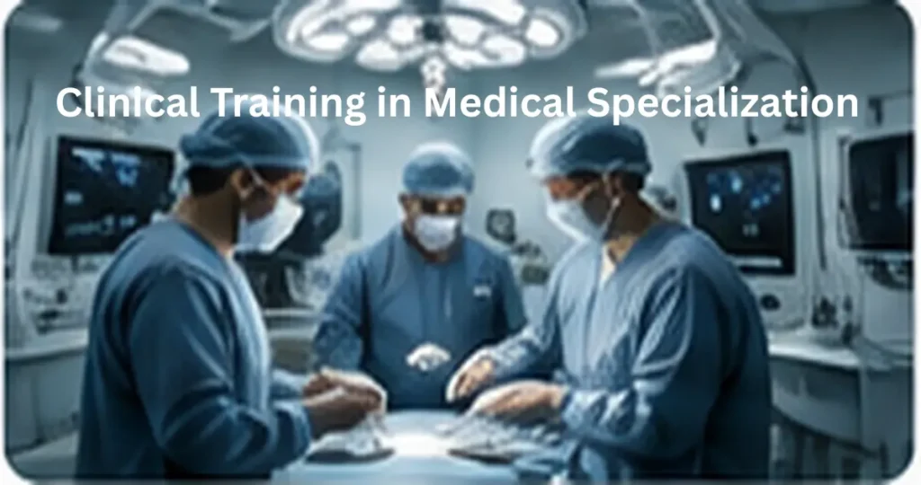 Doctors participating in clinical training during medical specialization after MBBS