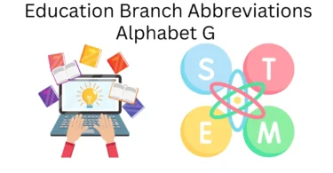 education branch abbreviations alphabet g