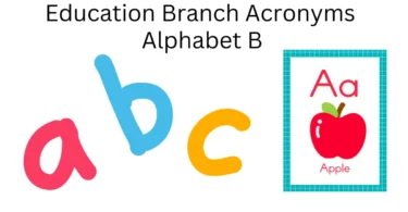 education branch acronyms alphabet b