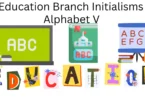 education branch initialisms alphabet v