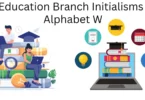 education branch initialisms alphabet w