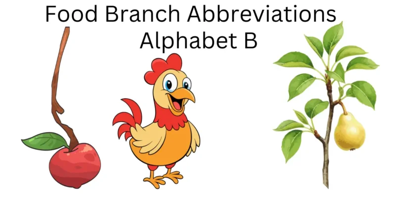 food branch abbreviations alphabet b