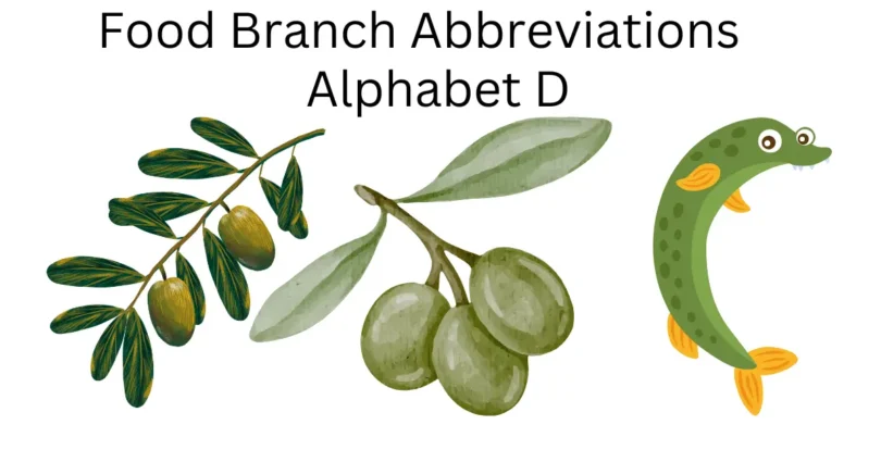 food branch abbreviations alphabet d