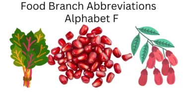 food branch abbreviations alphabet f