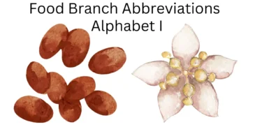 food branch abbreviations alphabet i