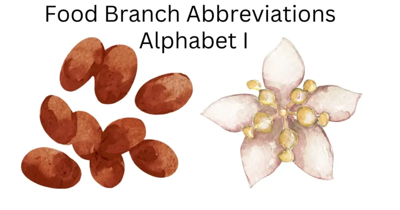 food branch abbreviations alphabet i