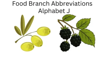 food branch abbreviations alphabet j