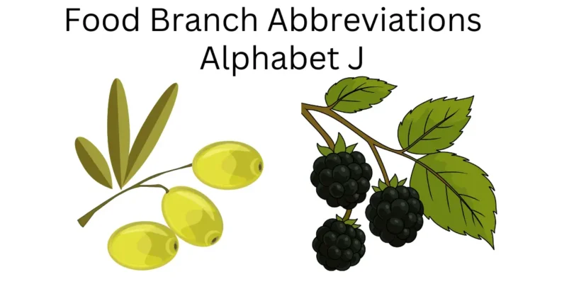 food branch abbreviations alphabet j