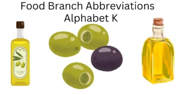 food branch abbreviations alphabet k
