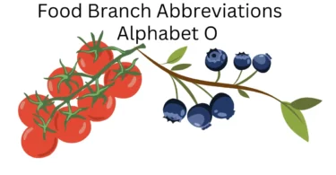 food branch abbreviations alphabet o